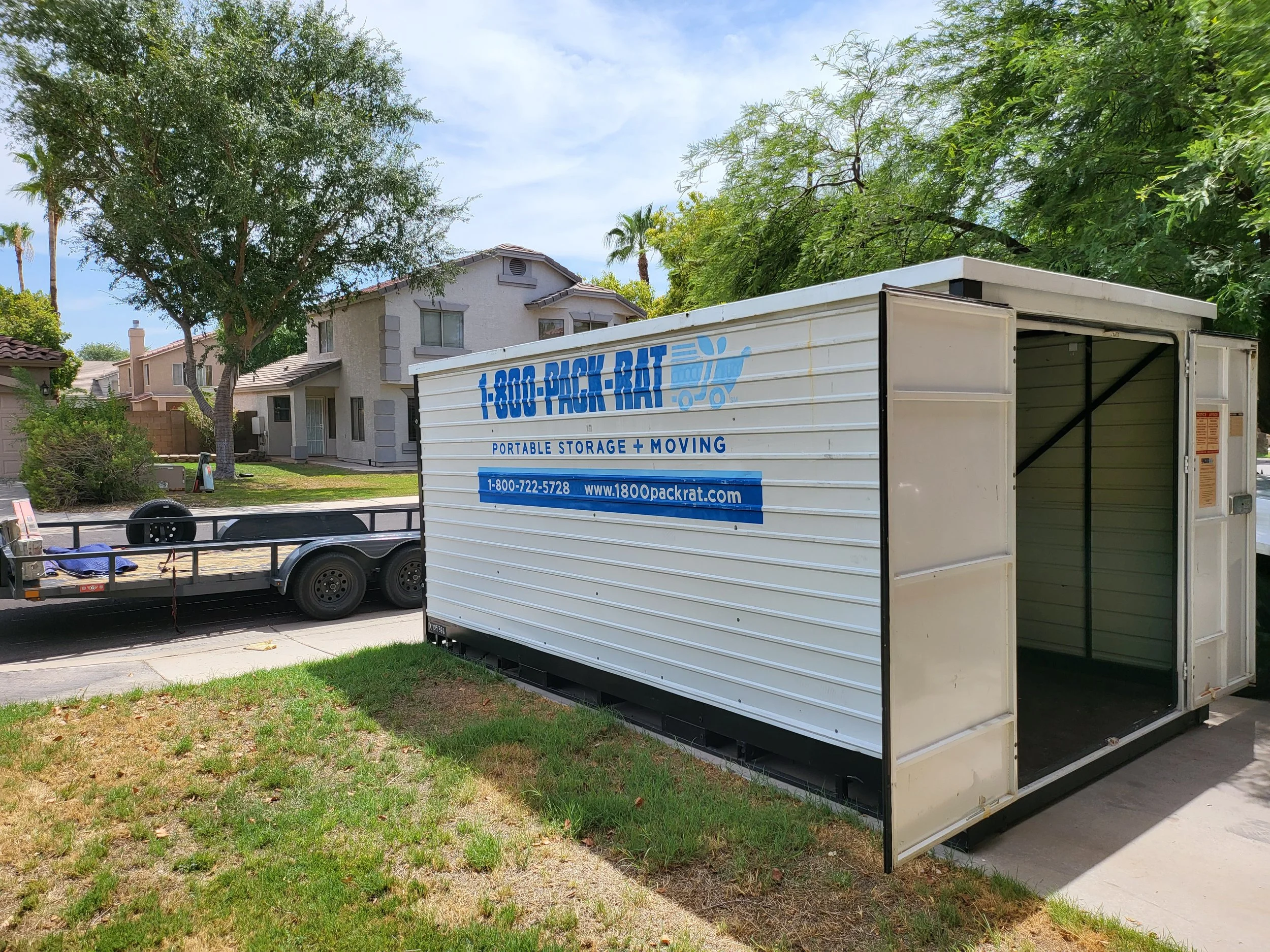 Helping Hands Household Solutions' careful movers unloadied a Pack Rat pod for their customer and it is empty now.