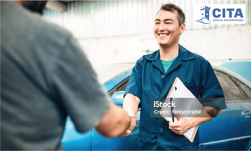 Image of 2 men shaking hands