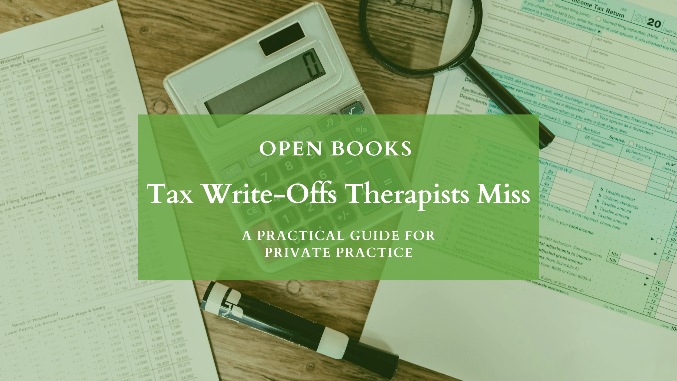 Maximize Your Tax Deductions: Essential Write-Offs Every Therapist Should Know