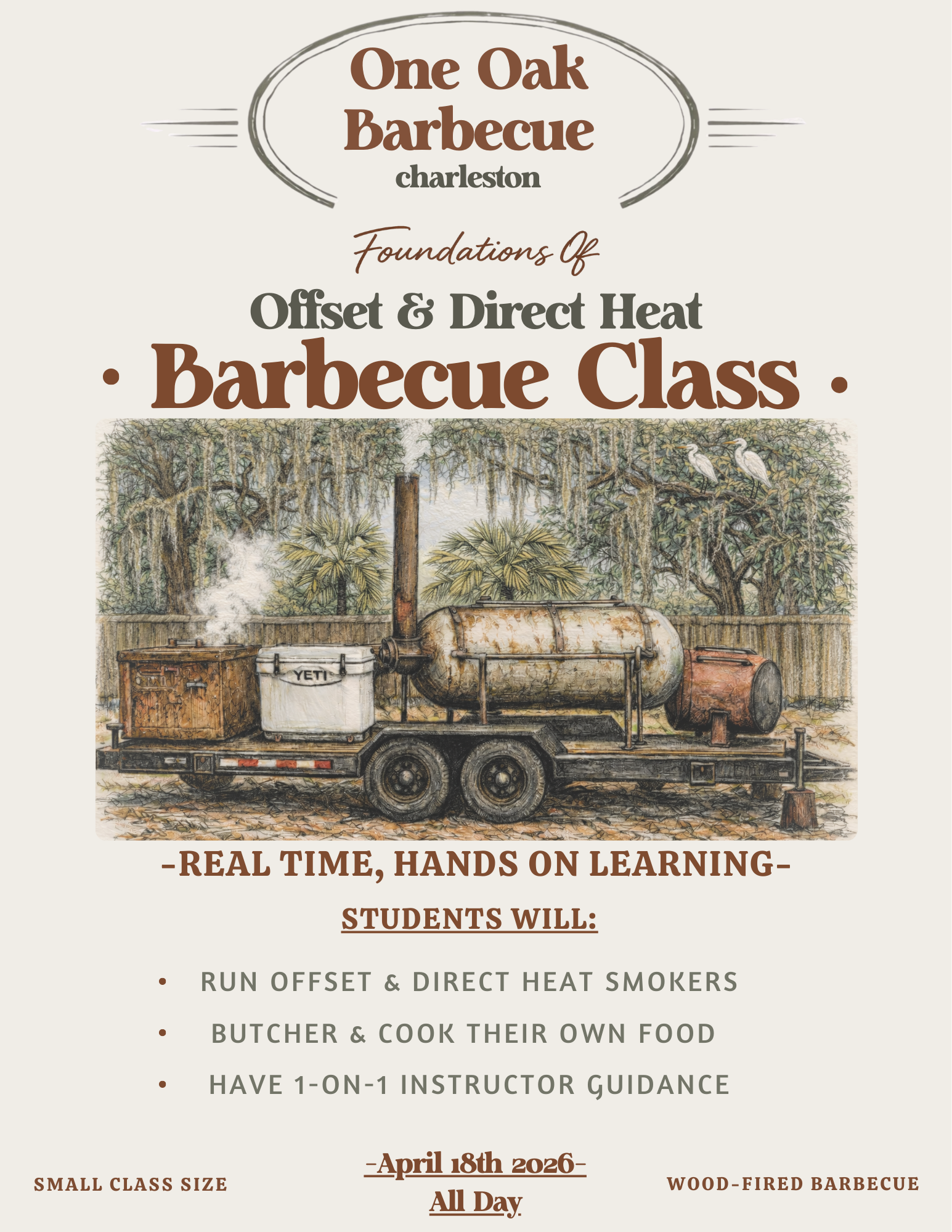 Foundations Of Offset & Direct Heat Barbecue Class