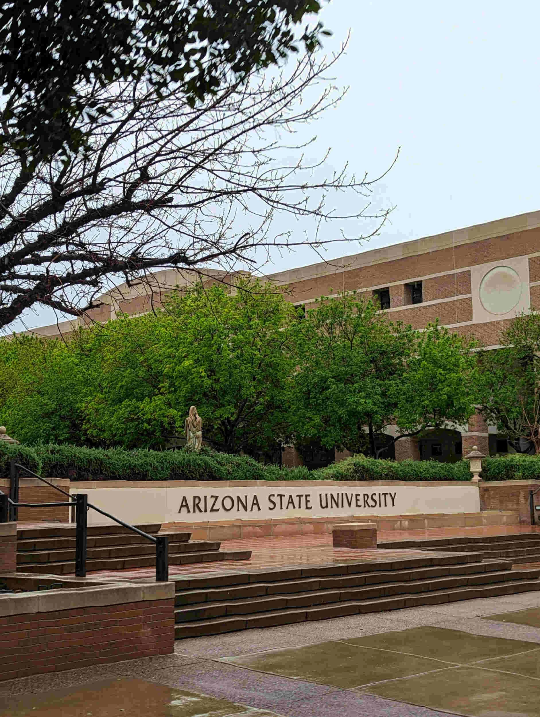 Arizona State University campus sign outside - college graduate living at home