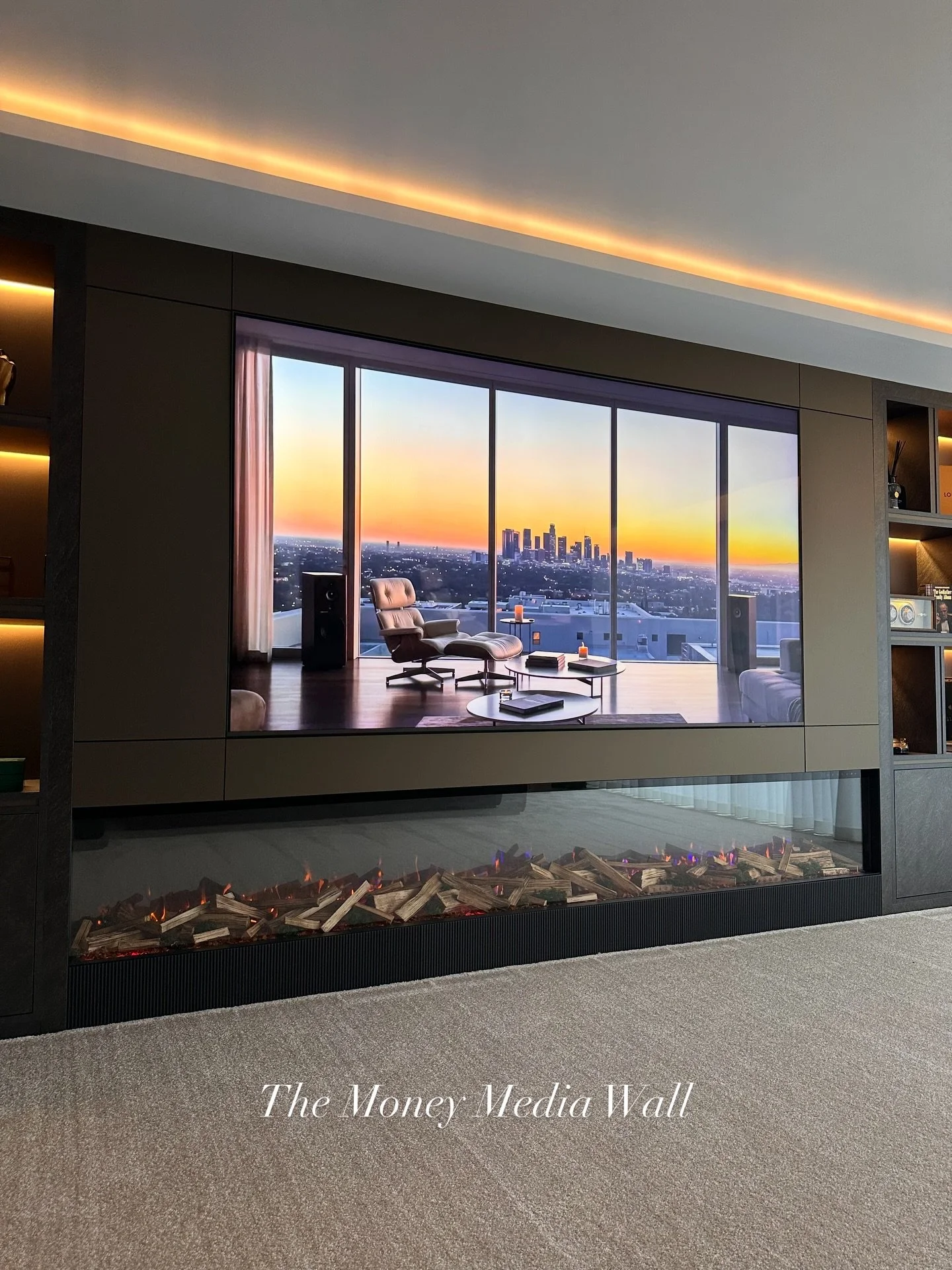 The Money Media Wall.
Where sunsets hit different, the fire never sleeps, and luxury tells you to take a seat.
Zah Living doesn&rsquo;t build walls, we build statements.&rdquo;

#mediawall #luxuryliving #zahliving
