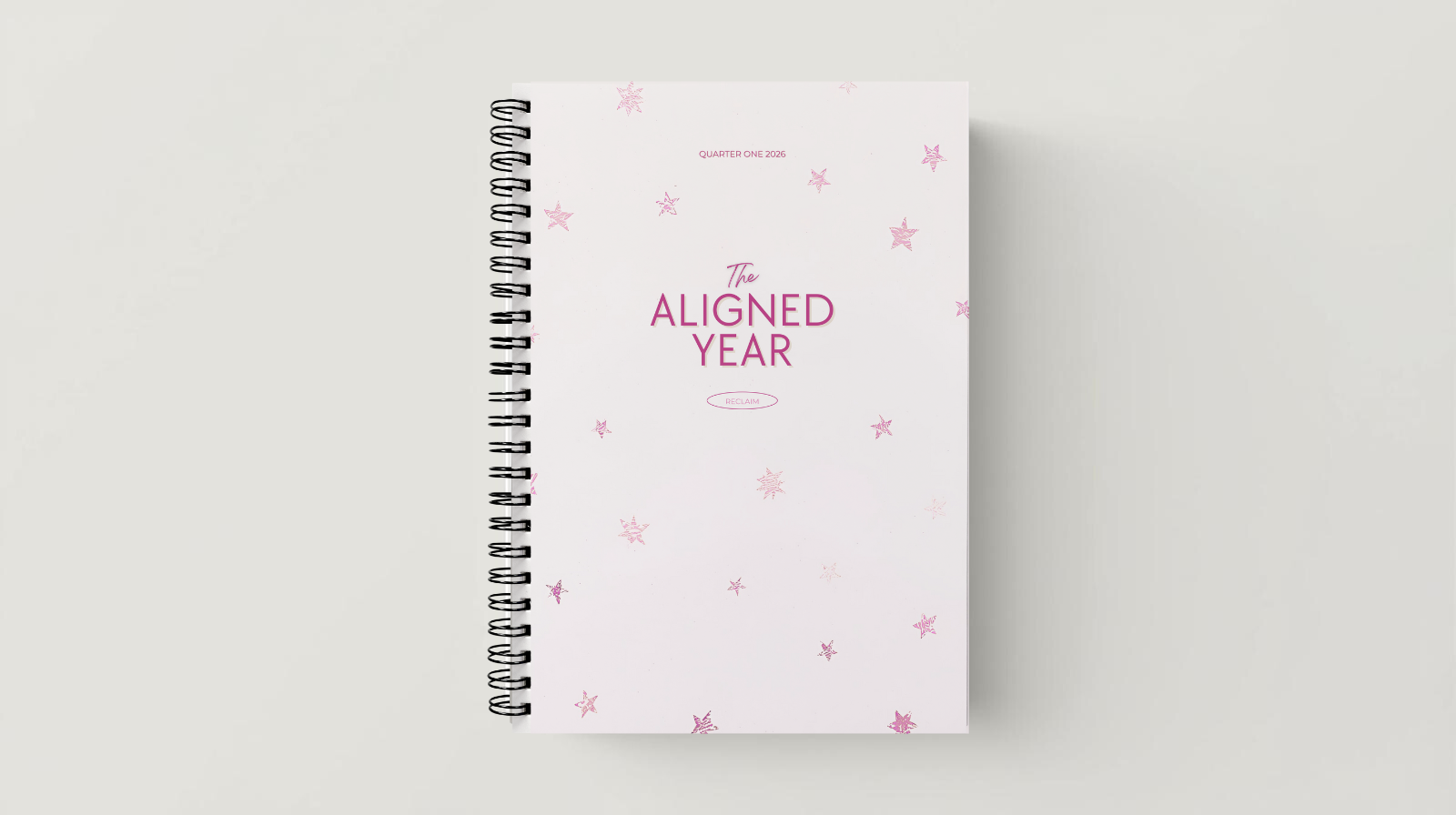 The Aligned Year: Reclaim (Spiral Bound, Soft Pink)