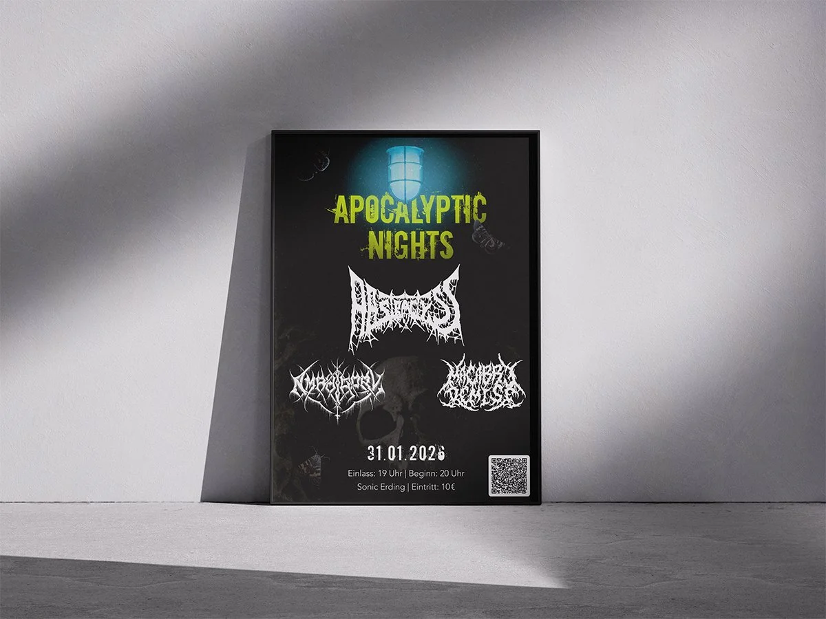 Poster für Metalkonzert