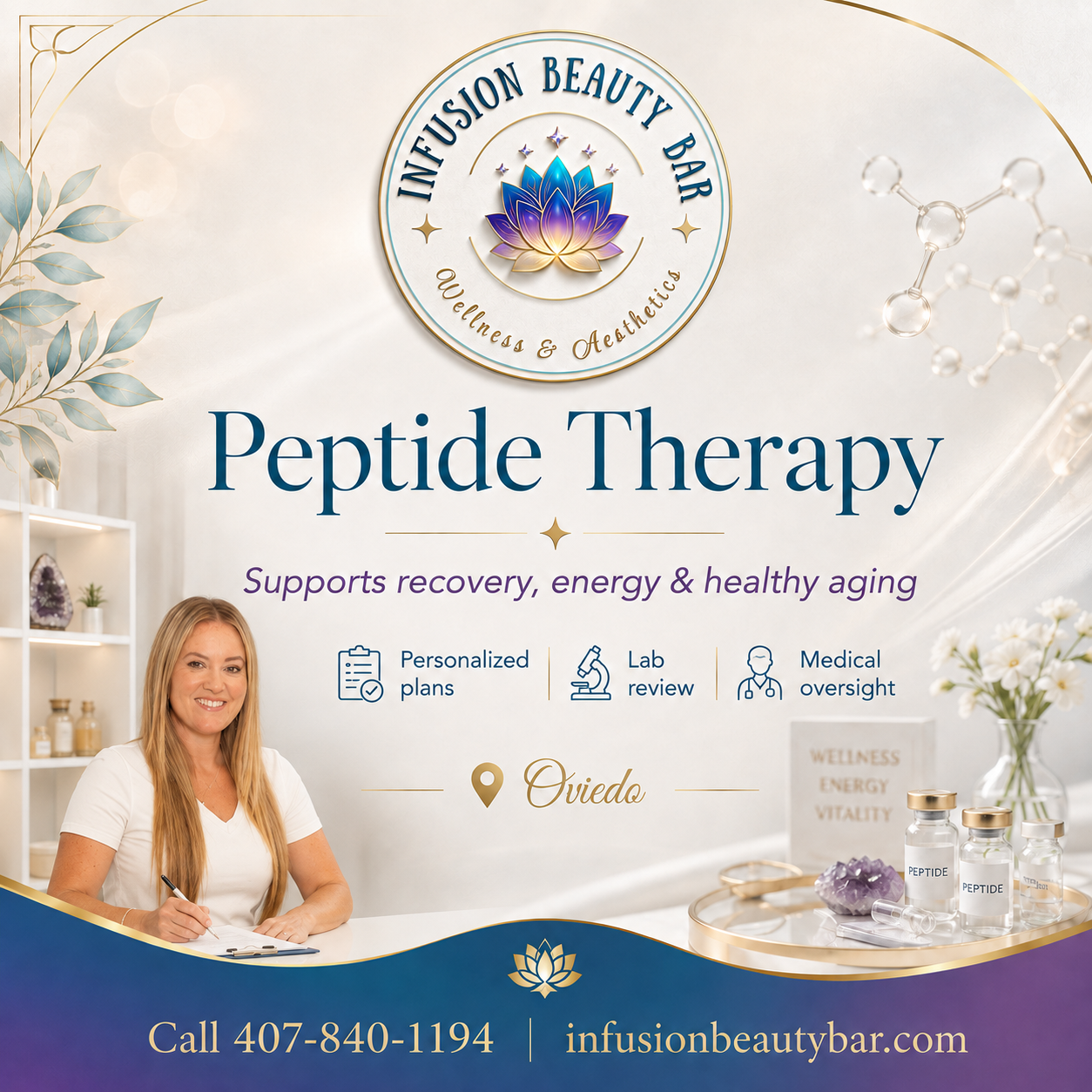 Peptide Injections Oviedo: Recovery, Energy &amp; Longevity Support