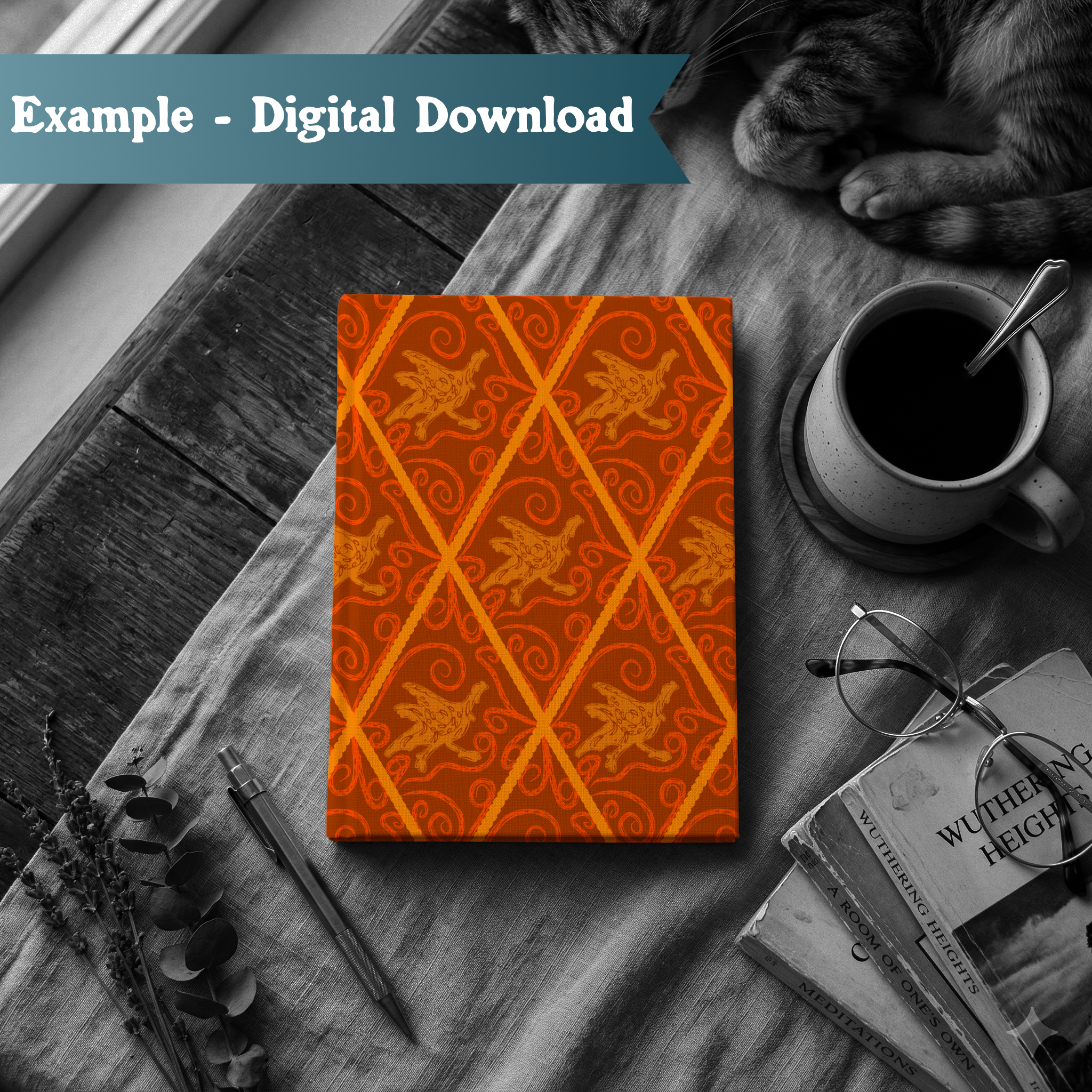 000024 - Book with Cat Orange Turkey.png