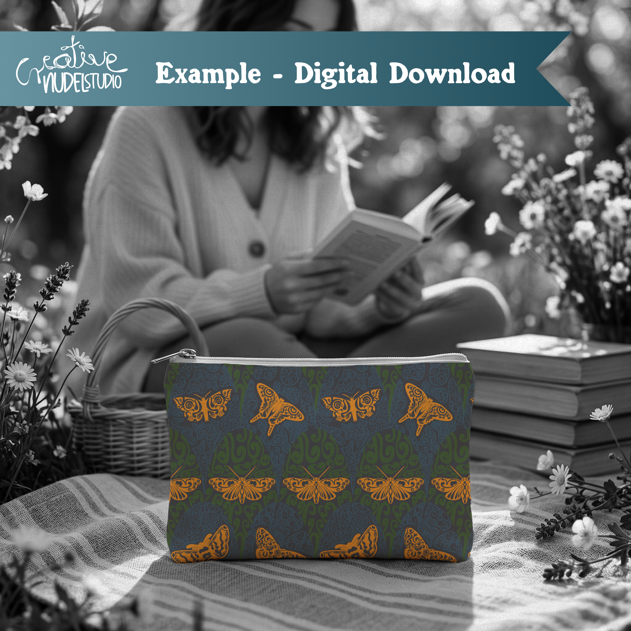 000006 - Picnic Zipper Pouch Forest Moths.png