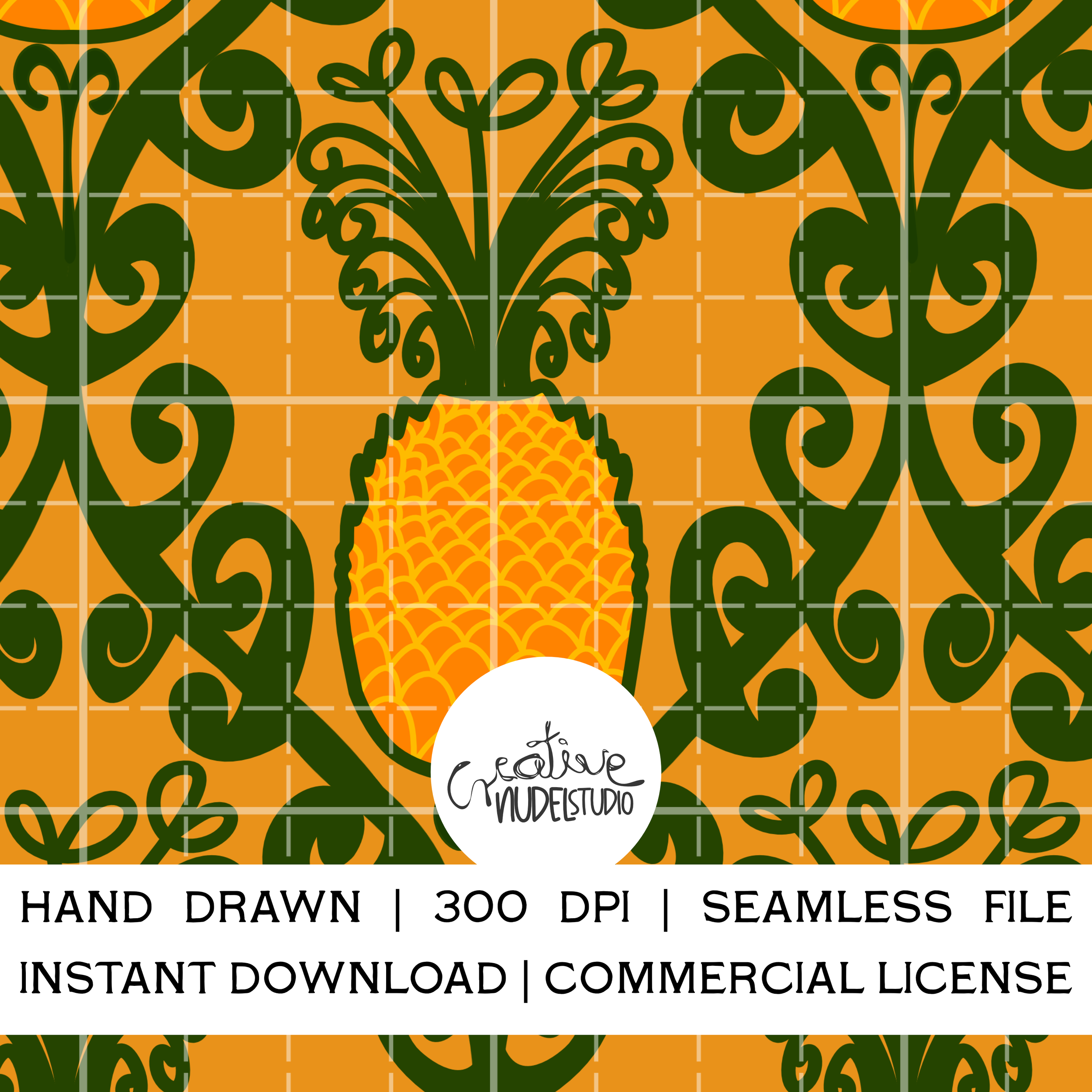 Happy Swirly Pineapple Branded Large Scale.png