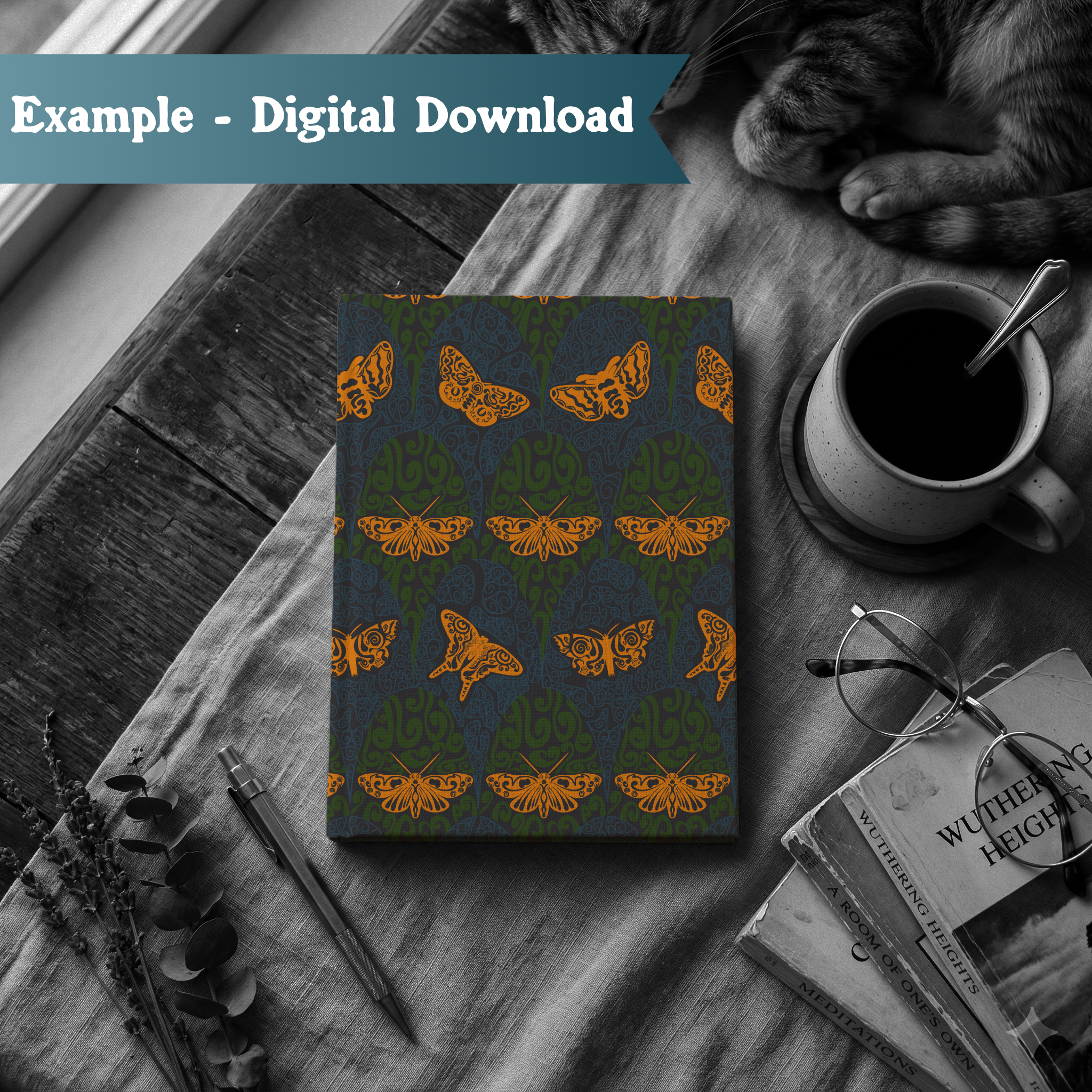 000024 - Book with Cat Forest Moths.png