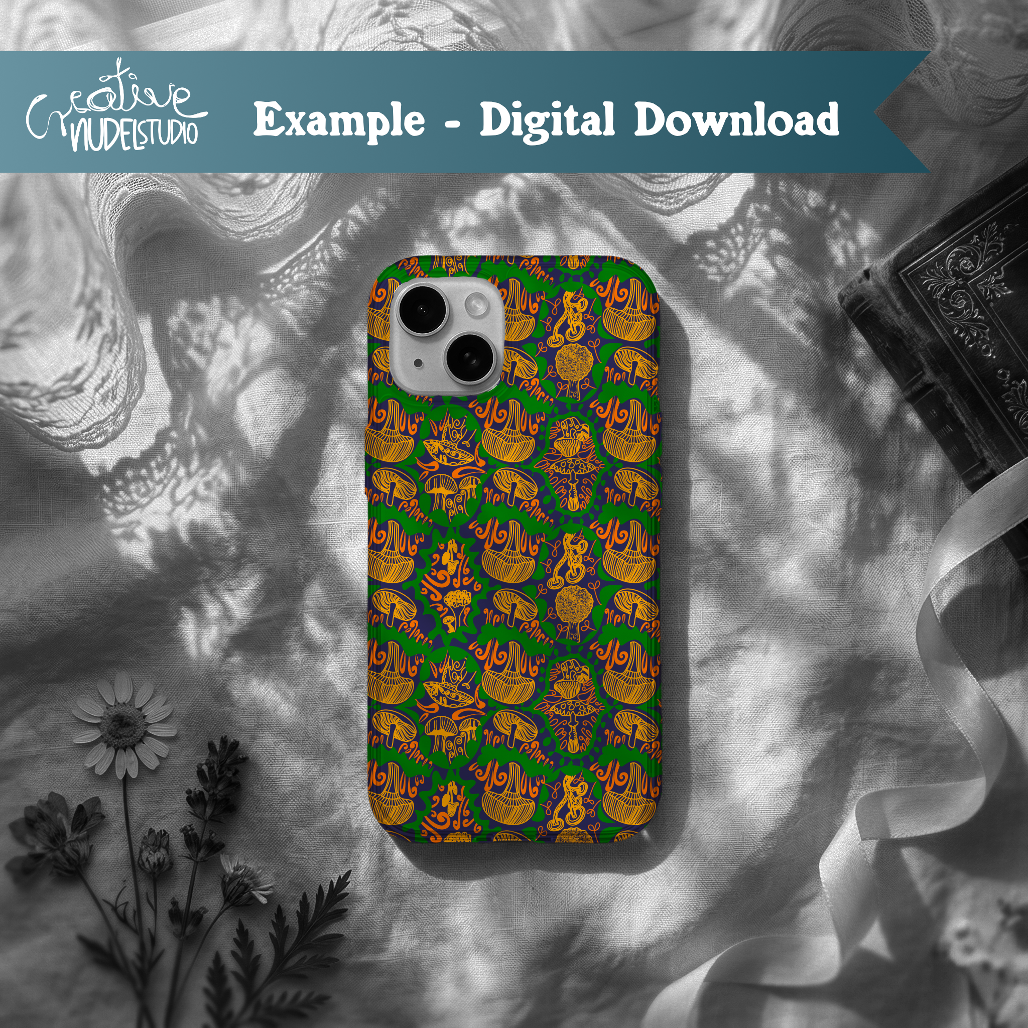 000018 - phone case 3 Intricate Mushrooms.png