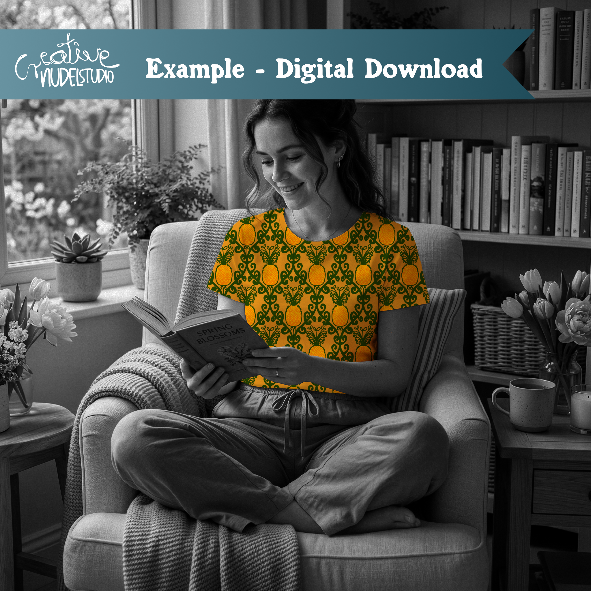 000019 - shirt Happy Swirly Pineapple.png