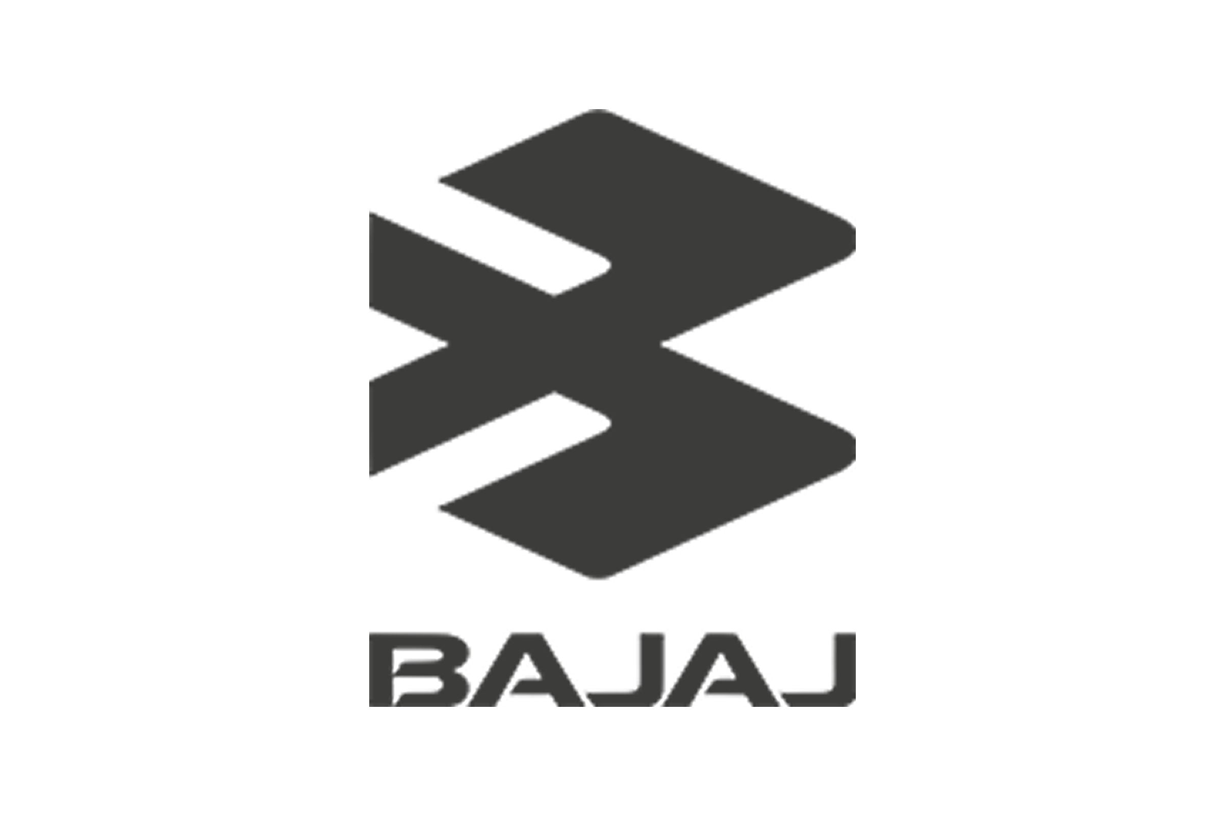 Logotipo en gris de la marca Bajaj.