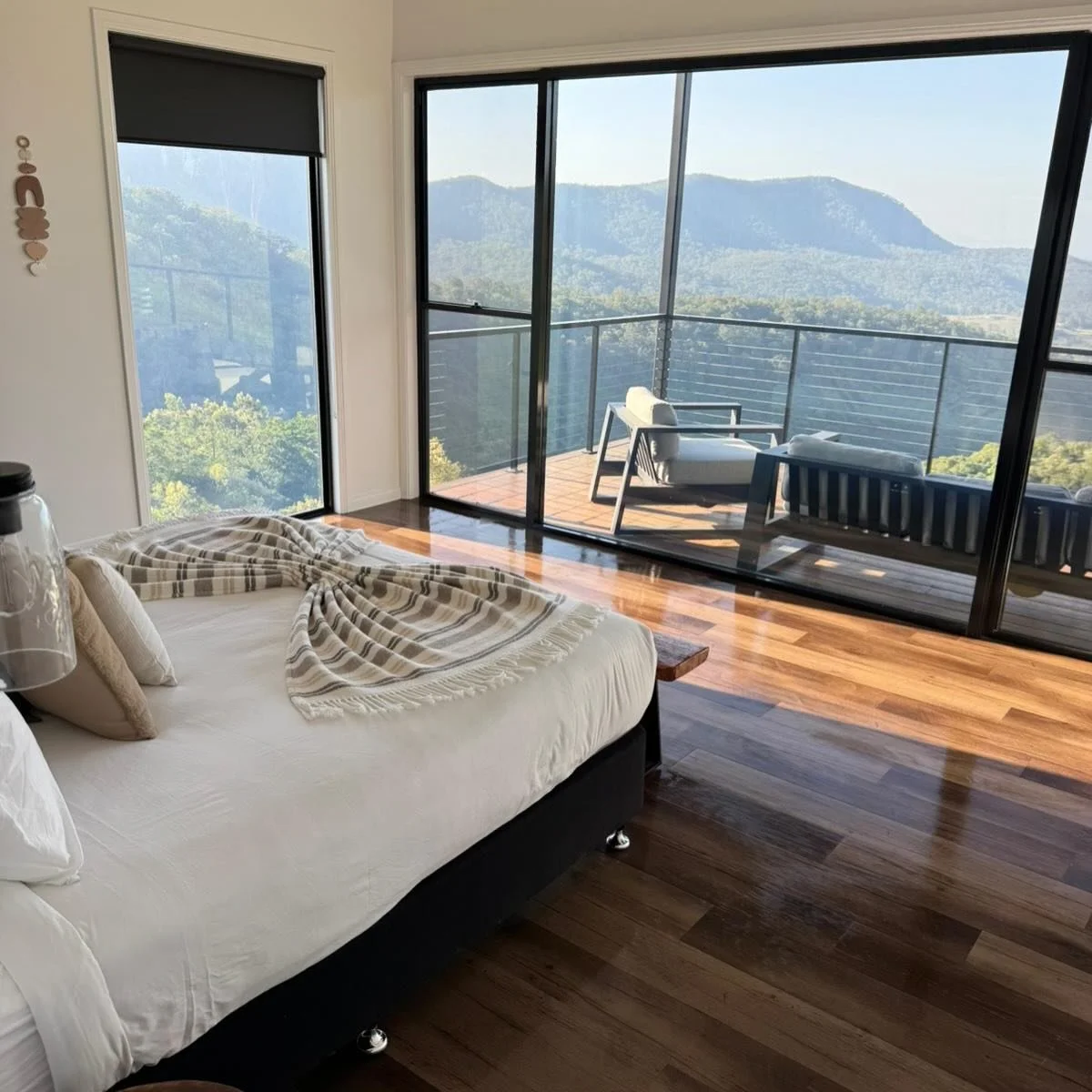 When the view is this good, getting out of bed feels optional ✨
Wake up to sweeping valley views, morning light, and absolute stillness.
Book direct via our website &mdash; link in bio.