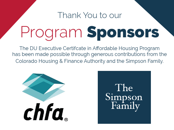 University of Denver Launches Affordable Housing Certificate Program