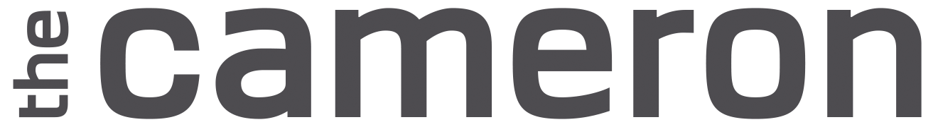 Text that reads "the cameron" in a large font.