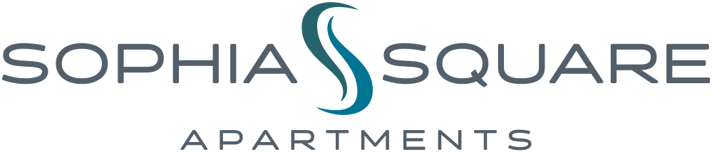 Logo of Sophia Square Apartments with stylized 'S' in the center.