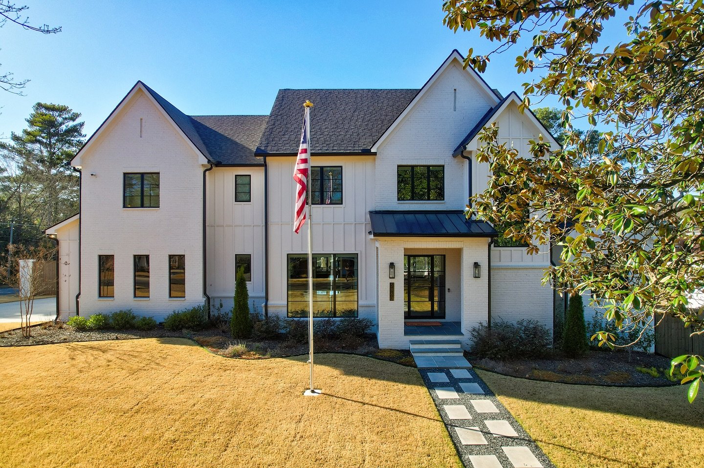 A beautifully crafted custom home designed with timeless style and exceptional quality. We&rsquo;re lucky to work with wonderful clients like these! 
&bull;
&bull;
#feinbrookconstruction #customhomes #atlantacustomhomes #buildingcustomhomes #atlantah