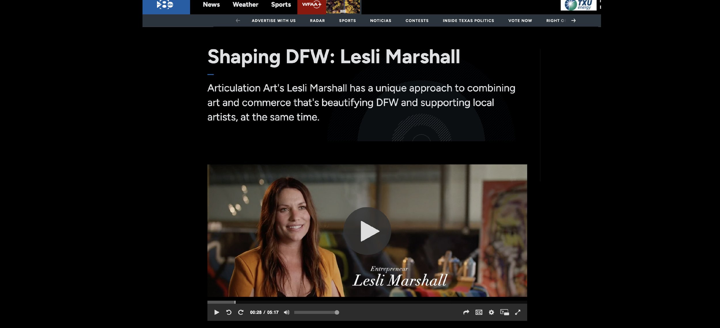 Shaping DFW – WFAA / Cadillac