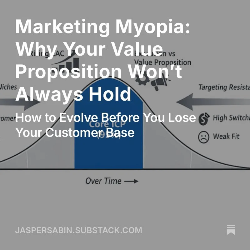 Marketing Myopia: Why Your Value Proposition Won’t Always Hold—and How to Evolve Before You Lose Your Customer Base