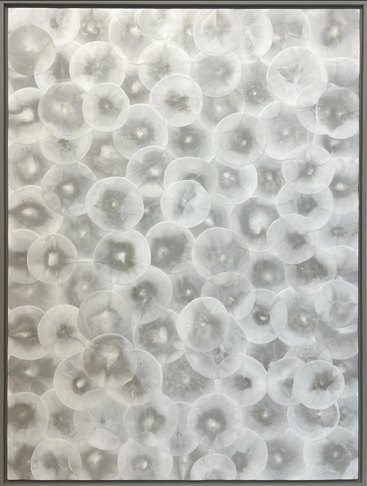  Orb Lucent
  Encaustic on Panel in custom satined floater frame, 36"x48", $4,275  INQUIRE 