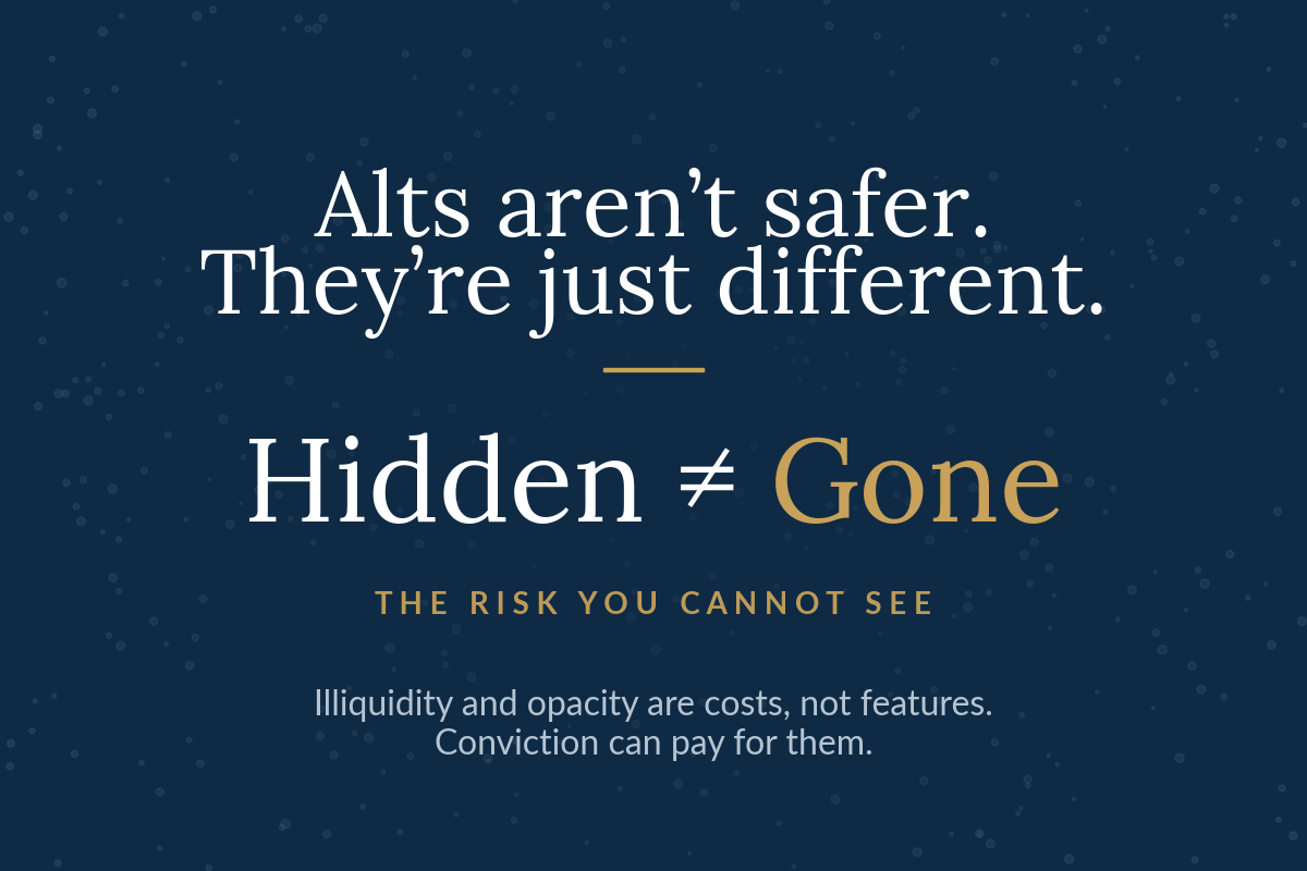 Alts aren’t safer.  They’re just different.