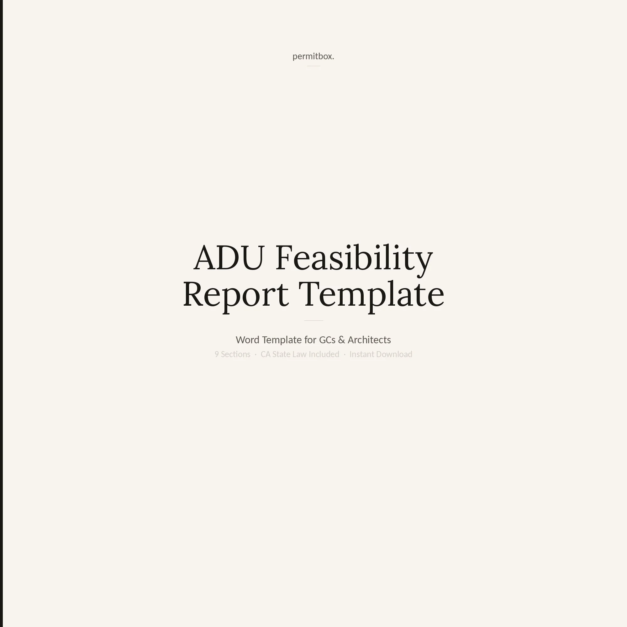 What Goes Into an ADU Feasibility Report in California