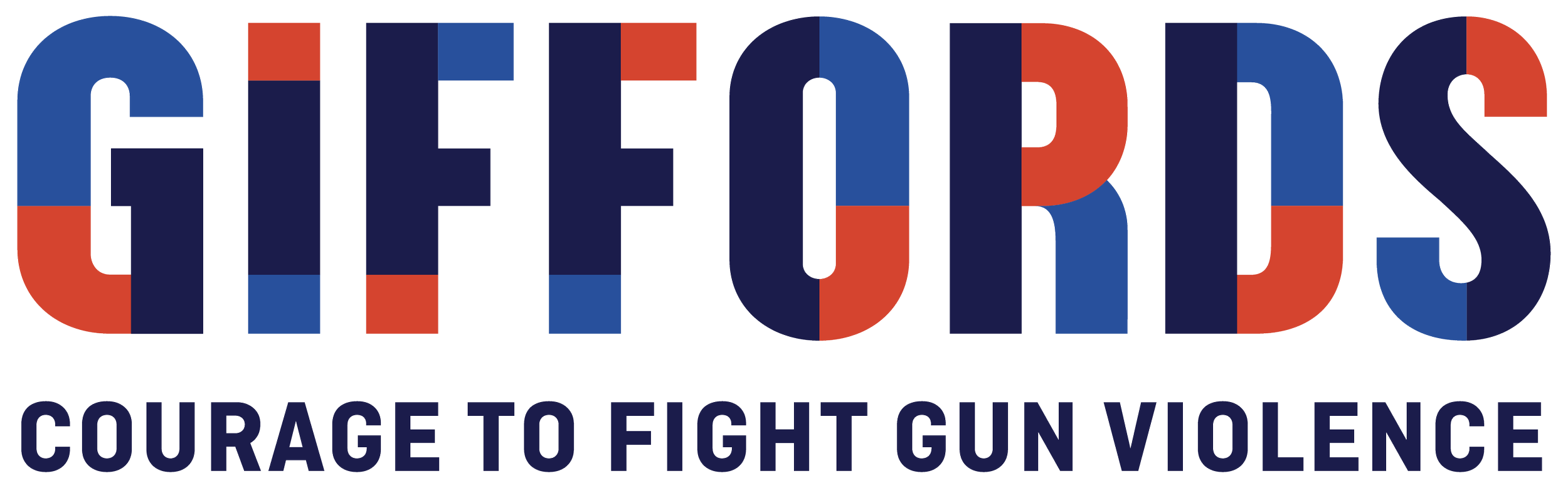The image contains a stylized graphic with the text 'CHEERS' in large, colorful letters and the phrase 'Courage to fight gun violence' underneath in dark blue letters.