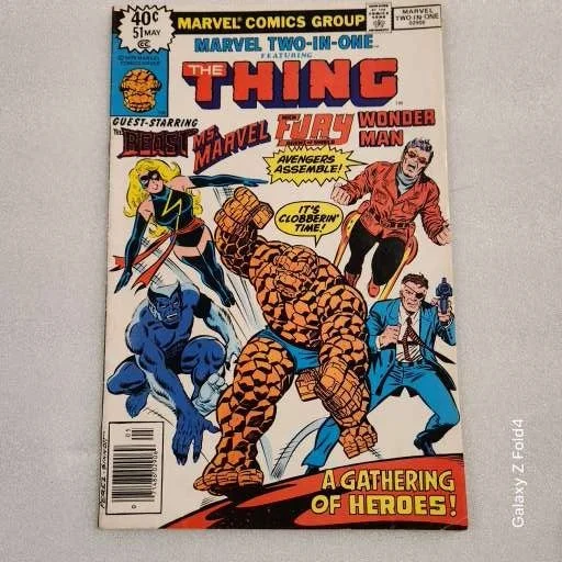 Marvel Two-in-One Vol 1 #51b "Full House-Dragons High!" VF-NM