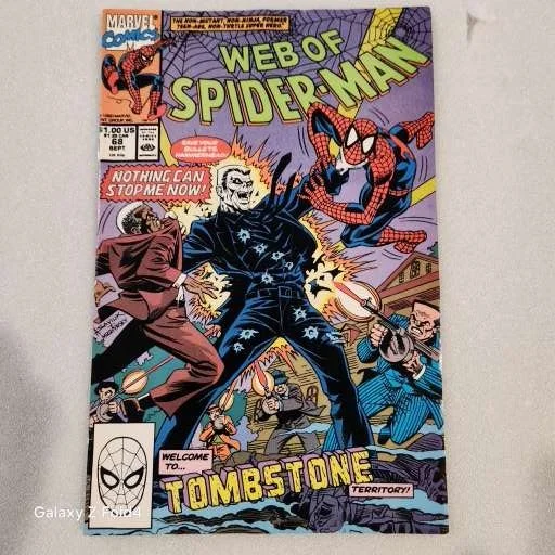 Web of Spider-Man Vol 1 #68a 'Tombstone Territory' FN-VF