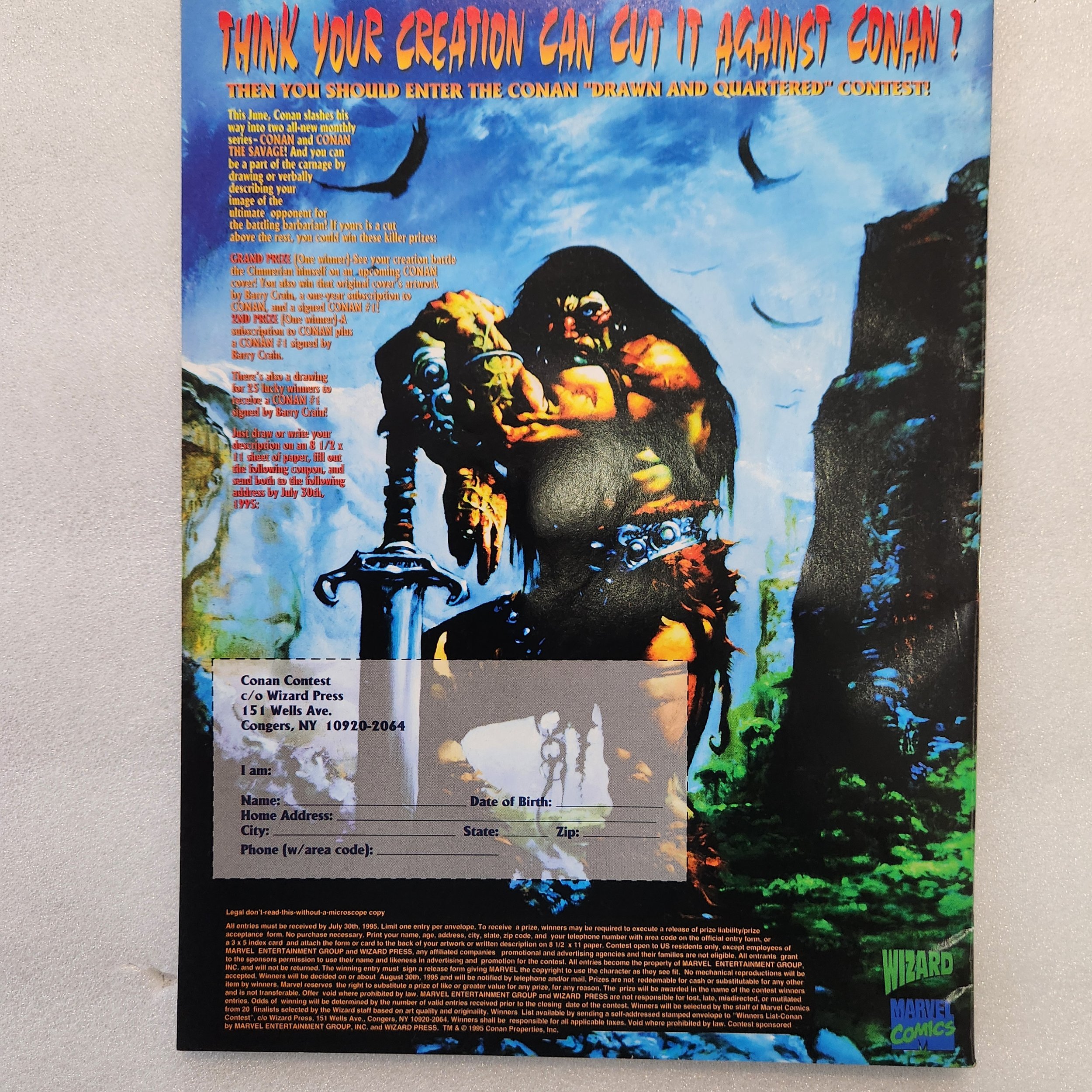 Marvel Graphic Novel: Conan the Savage (VF-NM) Direct Edition