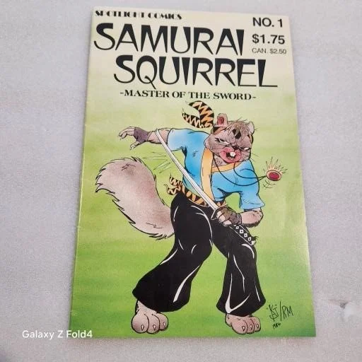 Samurai Squirrel #1 - Into the Lair - Rare Vintage Comic VF-NM