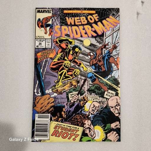 Web of Spider-Man Vol 1 #56b "Skin-Deep" FN-VF