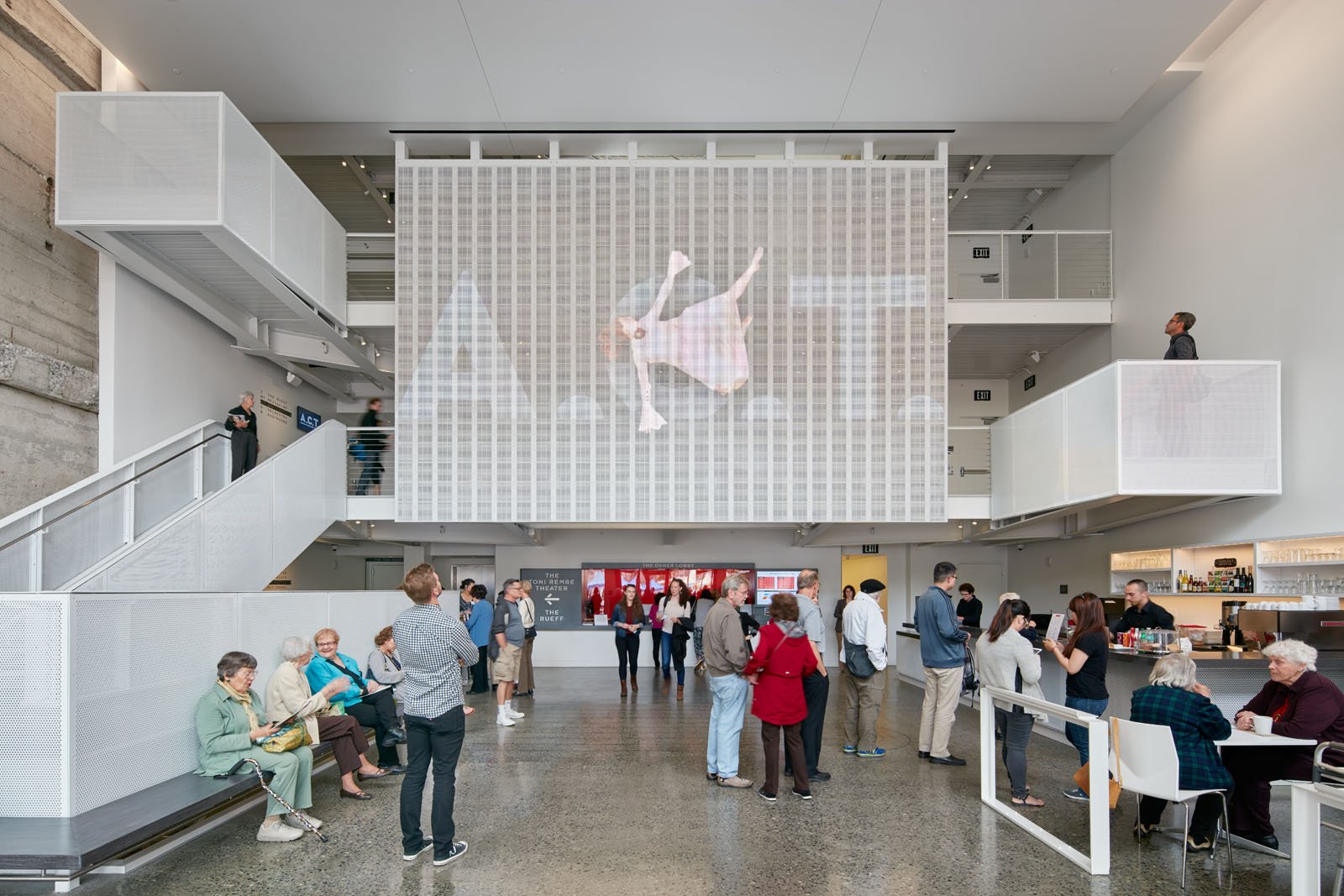 Theater and AV consulting for adaptation of The Strand Theater, American Conservatory Theater lobby