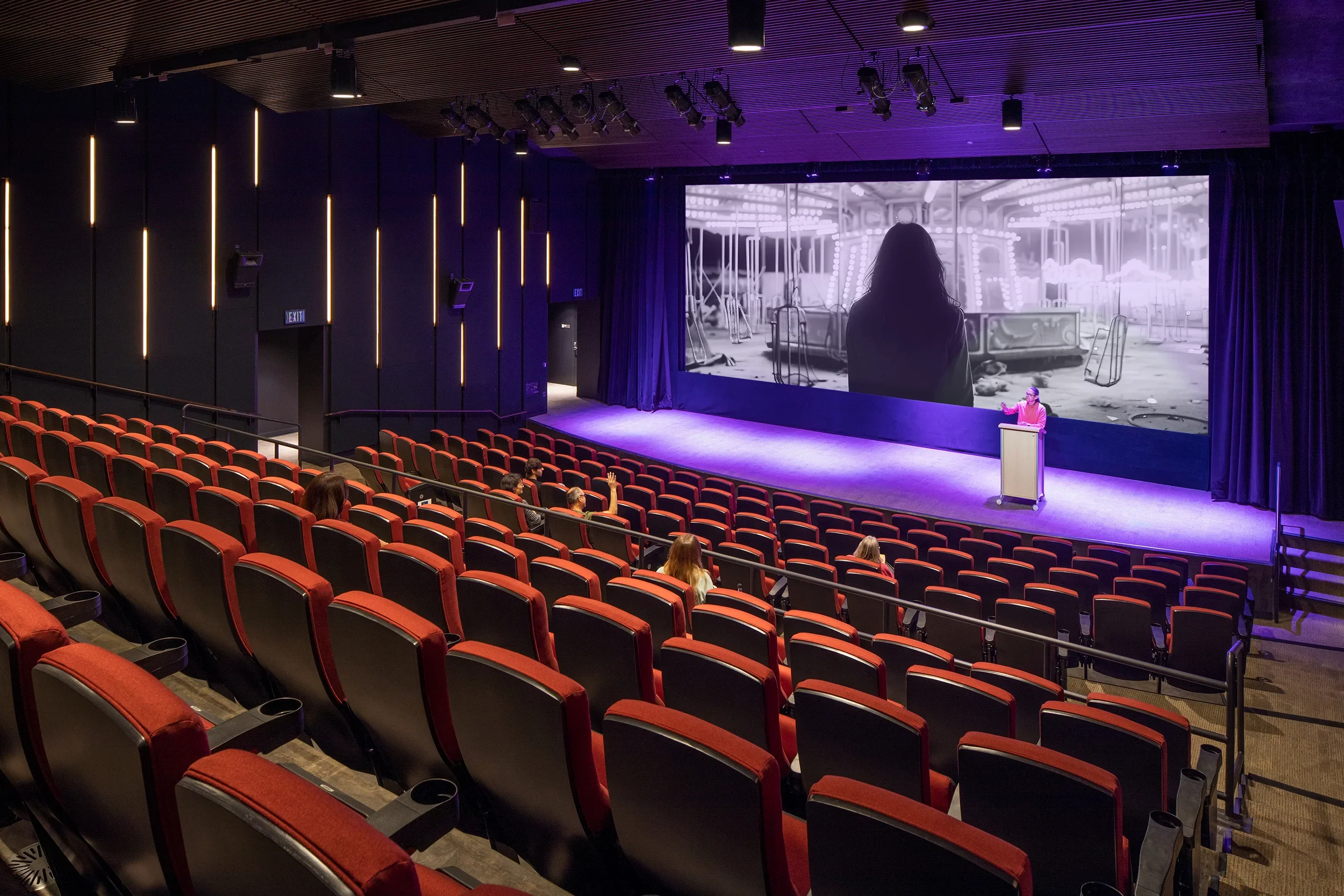 Valley Academic & Cultural Center cinema studies classroom design