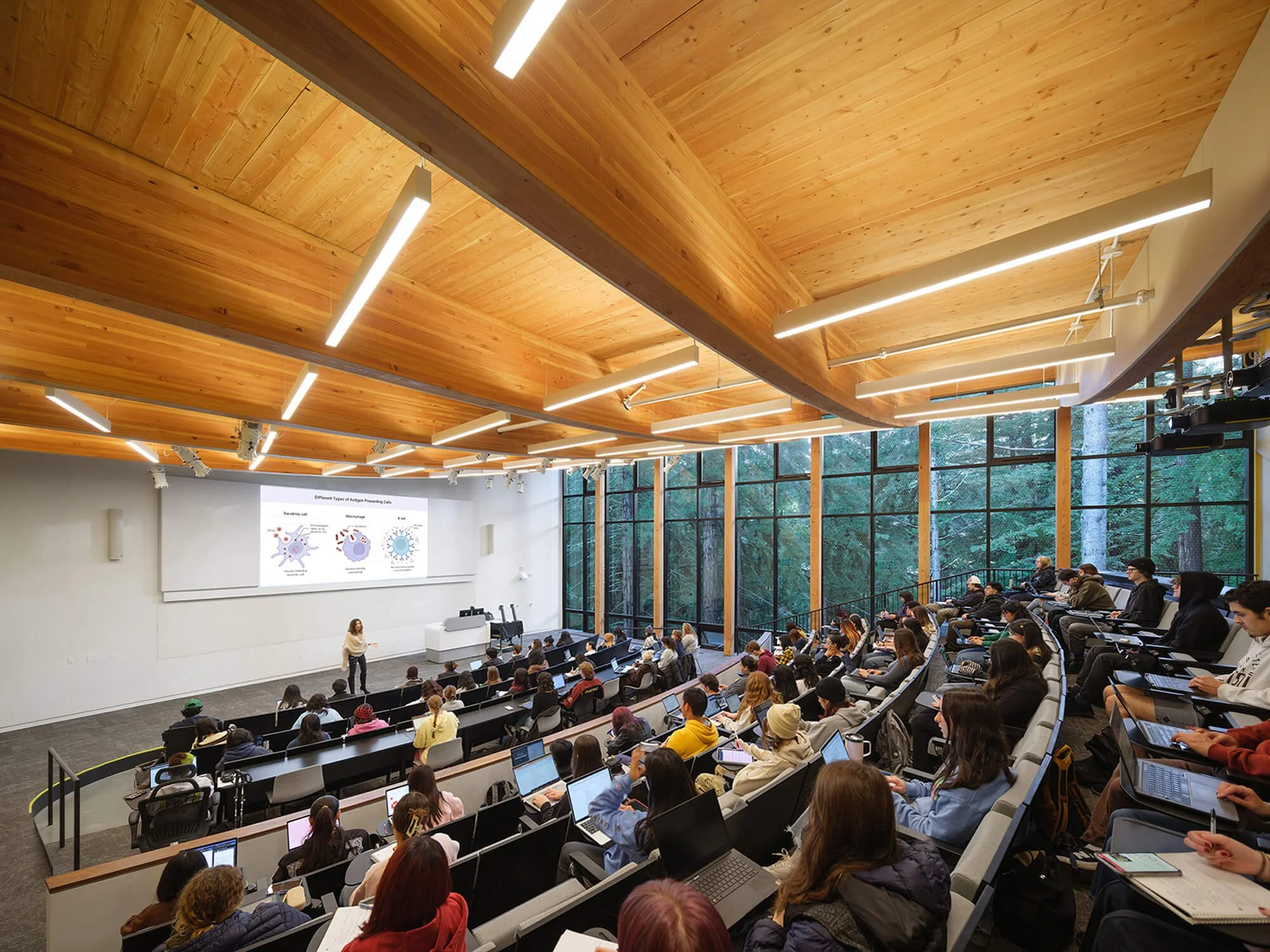 Theater and AV consulting for UC Santa Cruz Kresge College Academic Center Expansion's lecture halls, general assignment classrooms, and specialty studios.