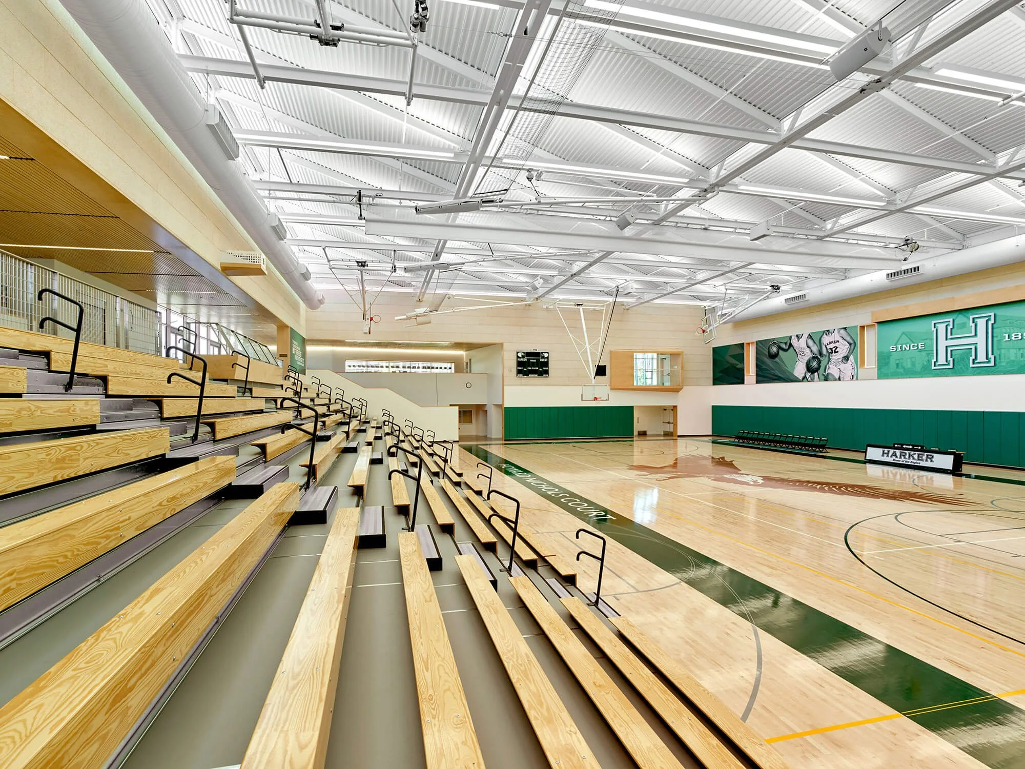 Gym at The Harker School in San Jose, California.
