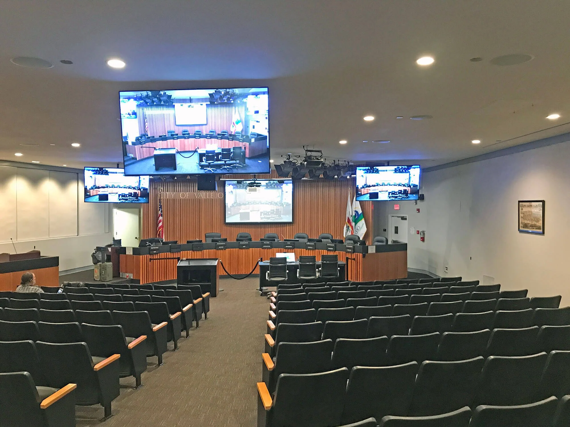 AV Design for Vallejo City Council Chambers