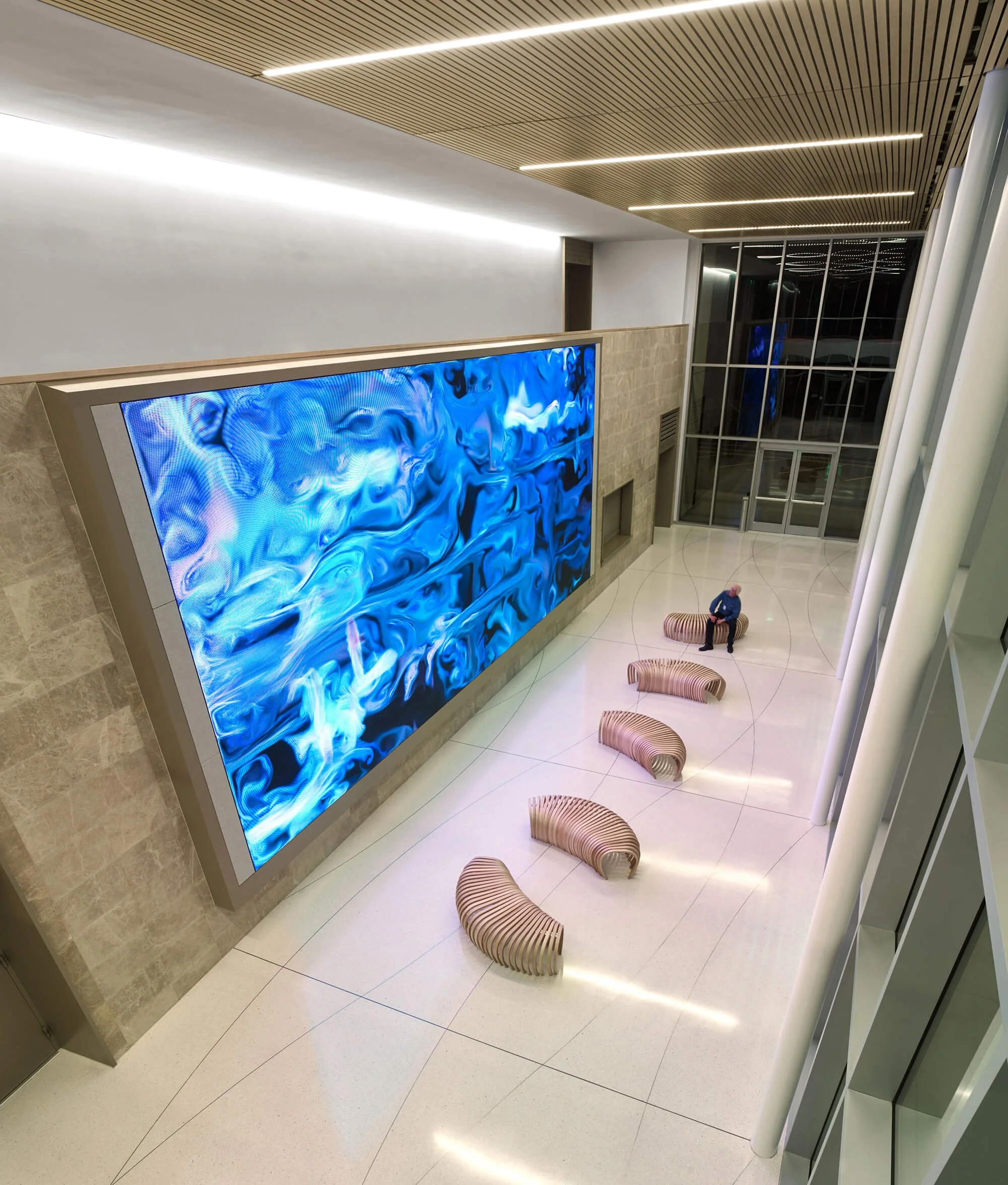 The Rothschild Performing Arts Center at The Harker School LED Wall in San Jose, California.