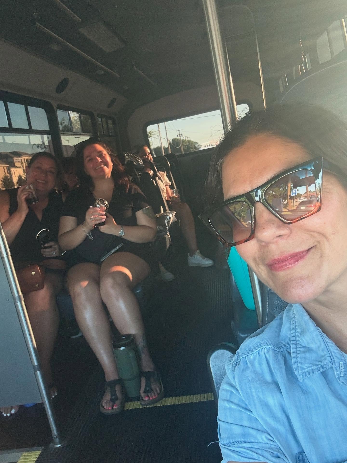 Such a fun girls night on the @bestiebuss We thrifted at Goodwill, @ecothrifttexas and finished the evening @drinksaddlerockfw Reach out for our upcoming schedule and have a fun day out with your besties!!