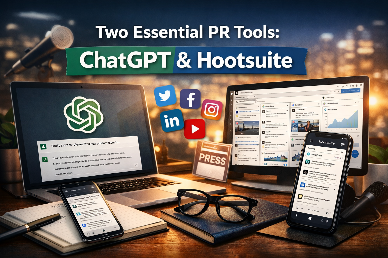 Two Essential PR Tools: ChatGPT and Hootsuite for Modern Public Relations Professionals