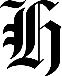 A stylized, blackletter letter 'H'.