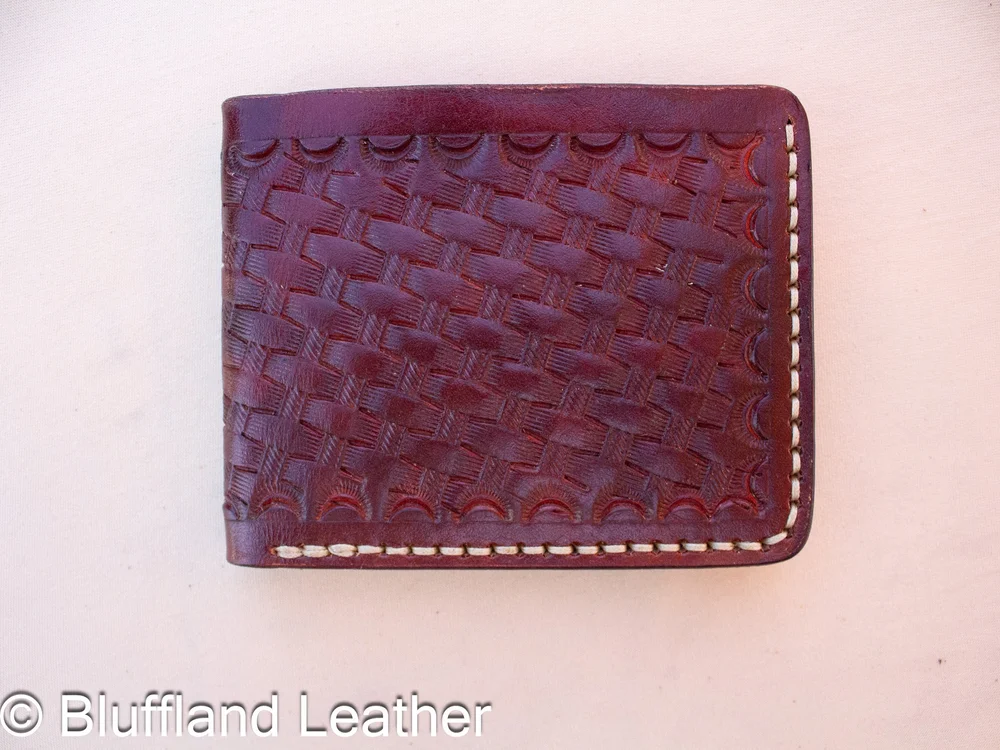 Handmade Leather Bifold Wallet Light Brown, Mens Veg Tan Bifold, Hand Stitched, Groomsmen Gift for Him