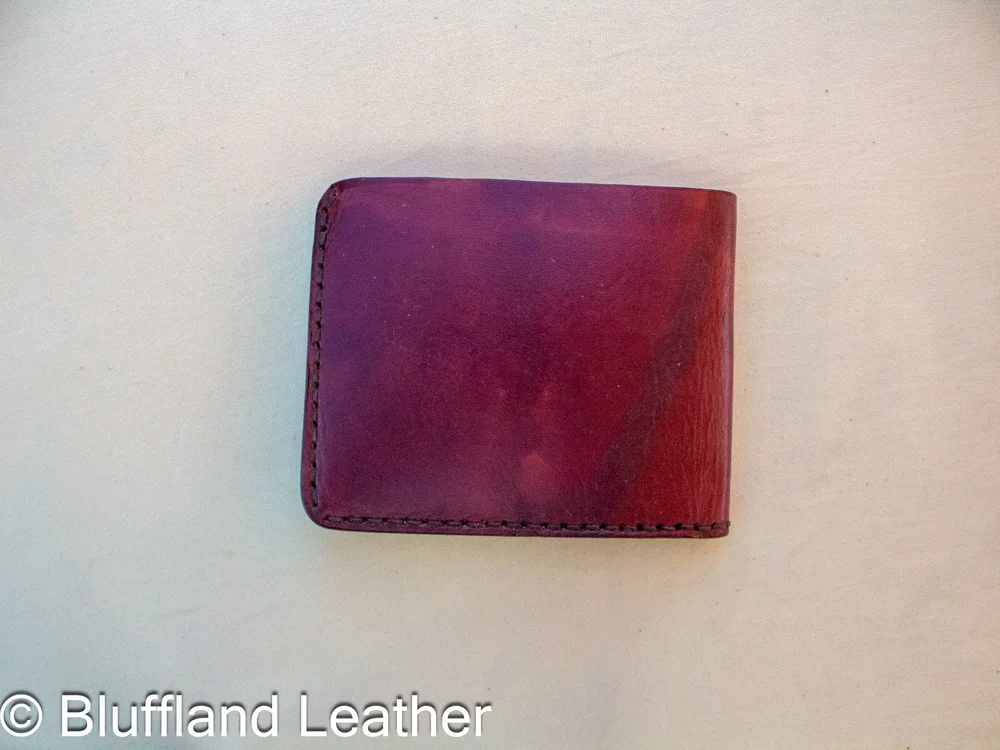 Handmade Leather Bifold Wallet Tan, Mens Veg Tan Bifold, Hand Stitched, Groomsmen Gift for Him BF86