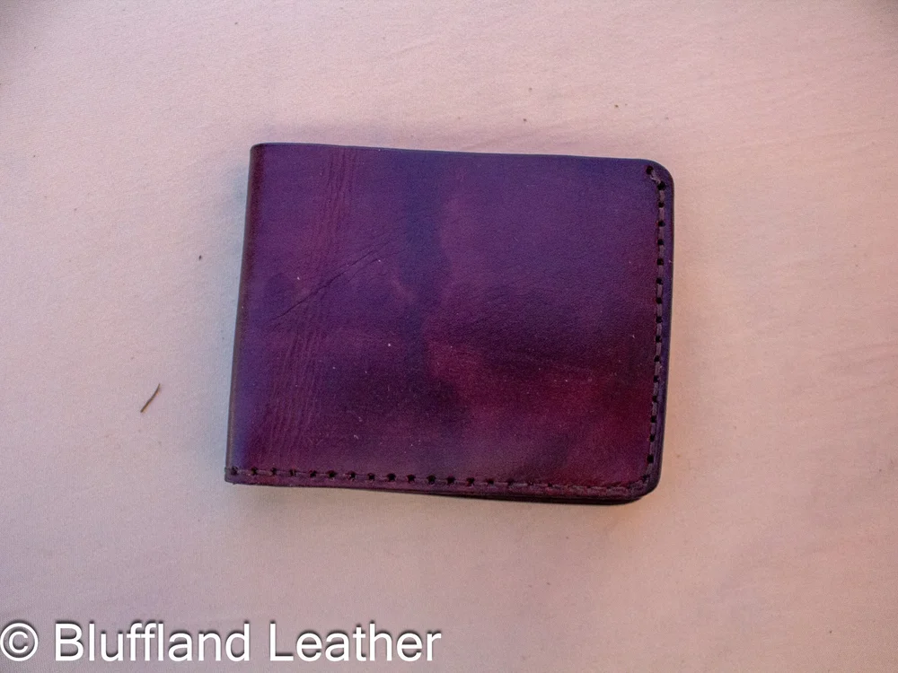 Handmade Leather Bifold Wallet Tan, Mens Veg Tan Bifold, Hand Stitched, Groomsmen Gift for Him BF87