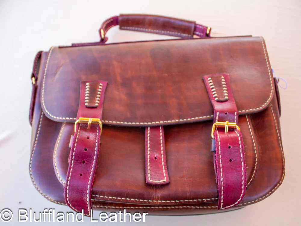 Handmade Leather Messenger Bag Dark Brown, Elizabeth Bag, Hand Stitched, Gift for Him