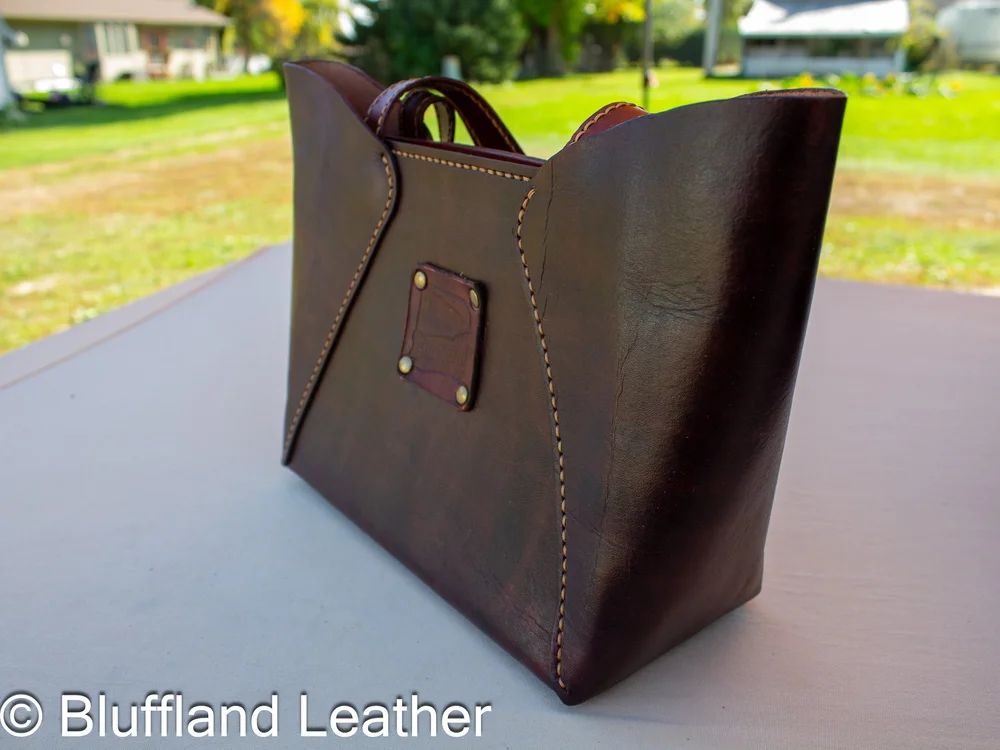 Handmade Leather Handbag Tan, Leather Handbag, Hand Stitched, Mothers Day Gift