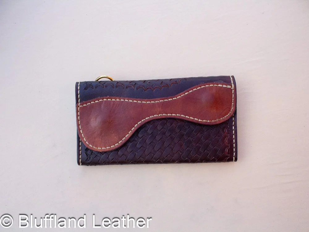 Handmade Leather Long Wallet Dark Brown, Mens Biker Wallet, Hand Stitched, Groomsmen Gift for Him
