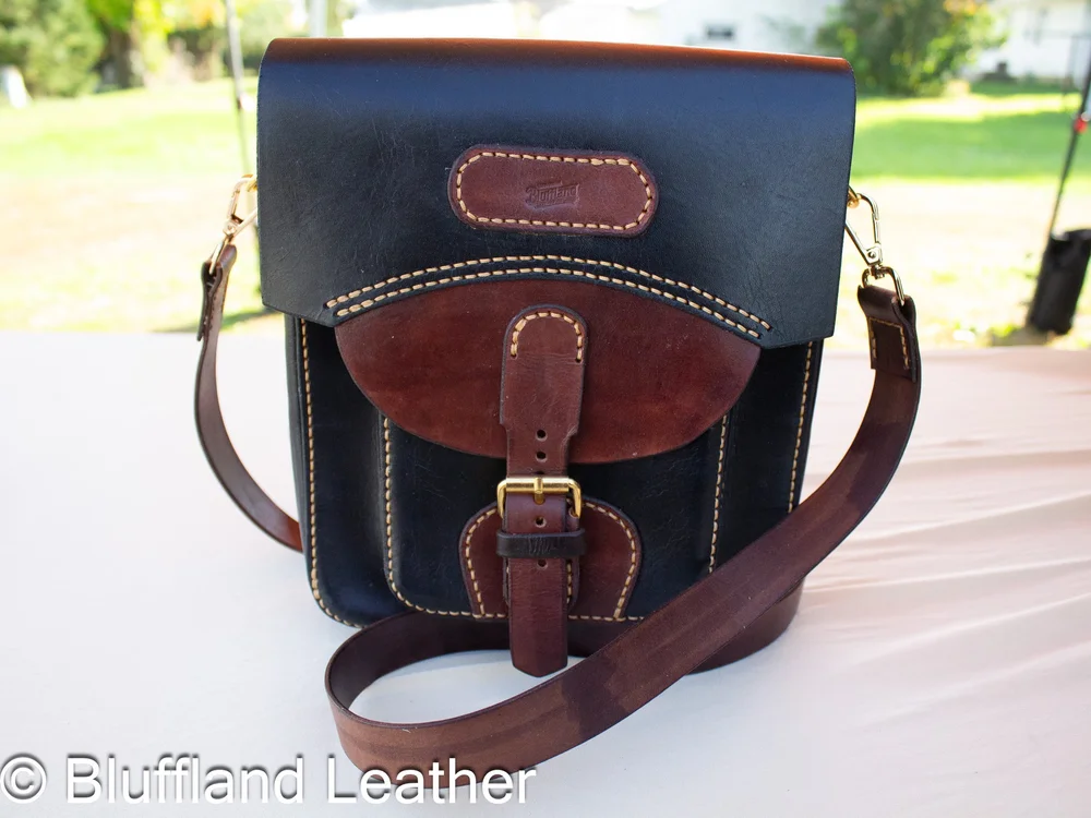 Handmade Leather Morrison Bag Black, Leather Handbag, Hand Stitched, Gift for Her