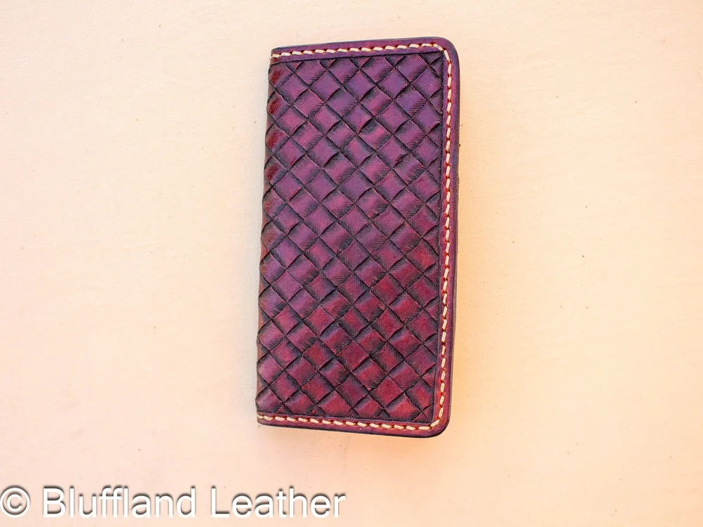 Handmade Leather Roper Wallet Light Brown, Western Veg Tan Wallet, Hand Stitched, Groomsmen Gift for Him