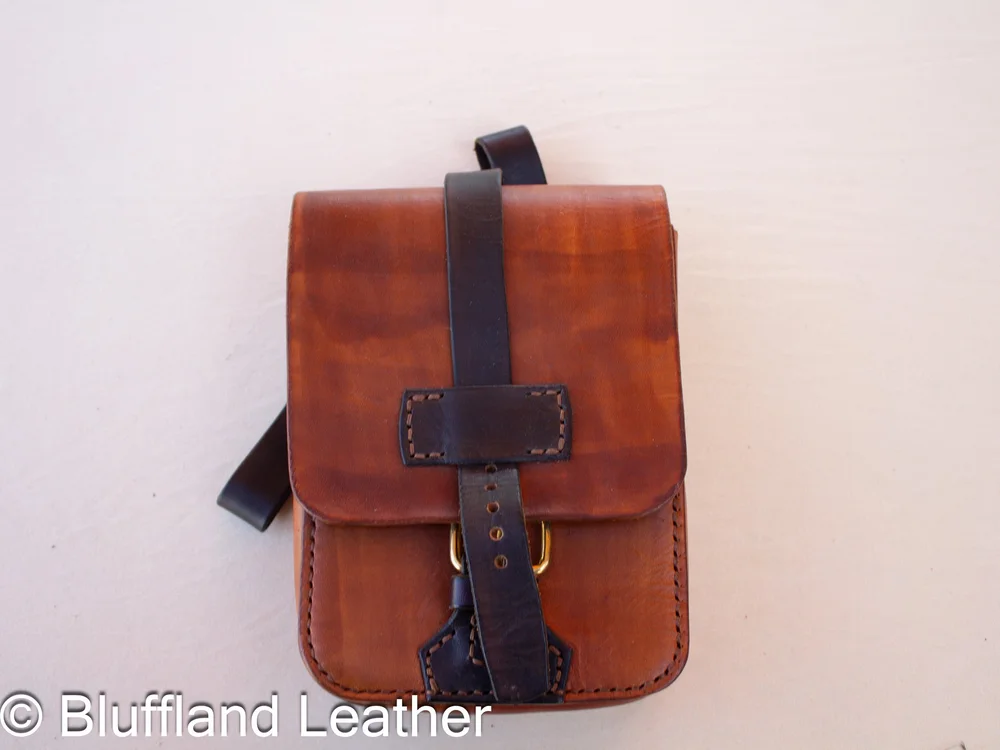 Handmade Leather Belt Bag Light Brown, Fanny Pack Waist Bag, Hand Stitched, Gift for Her
